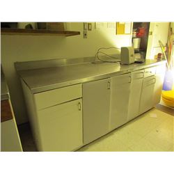 88 X 33 cupboard with stainless steel top