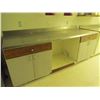 Image 1 : 96 X 33 cupboard with stainless steel top