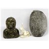 Image 1 : 3 Native American Canadian Inuit Carvings