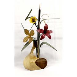 Hand Crafted Wood Wildflowers by Nienow