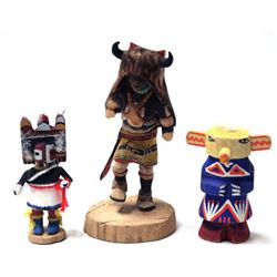 3 Native American Kachinas