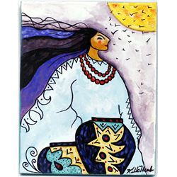 Original Acrylic Painting by Kathy Kills Thunder