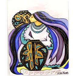 Original Acrylic Painting by Kathy Kills Thunder