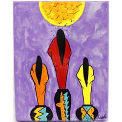 Original Acrylic Painting by Kathy Kills Thunder