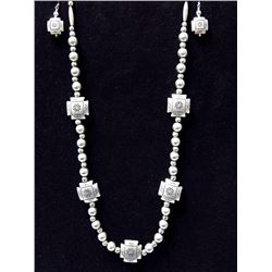 Southwestern Sterling Silver Necklace & Earrings