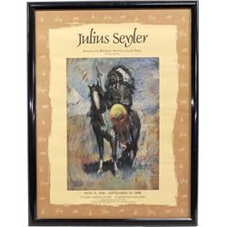 Julius Seyler Painting the Blackfeet Framed Poster