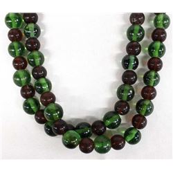 Beautiful Green and Red Glass Trade Beads