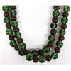 Image 1 : Beautiful Green and Red Glass Trade Beads