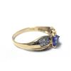 Image 2 : Levian 18K Yellow Gold Tanzanite Diamond Ring