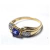 Image 3 : Levian 18K Yellow Gold Tanzanite Diamond Ring