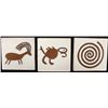 Image 2 : 6 Mexican Petroglyph Designed Tiles