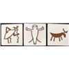 Image 3 : 6 Mexican Petroglyph Designed Tiles