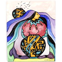 Original Acrylic Painting by Kathy Kills Thunder