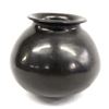 Mexican Oaxacan Burnished Black Pottery by D. Rosa