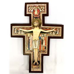 Pressed Wood San Damiano Crucifix
