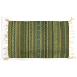 Mexican Fringed Textile Rug