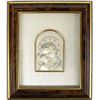 Italian Sterling Silver Madonna Plaque Art