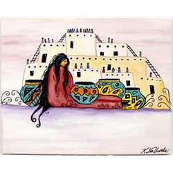 Original Acrylic Painting by Kathy Kills Thunder