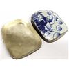 Image 2 : Vintage Chinese Ceramic on Tin Trinket Box