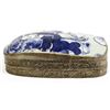 Image 3 : Vintage Chinese Ceramic on Tin Trinket Box