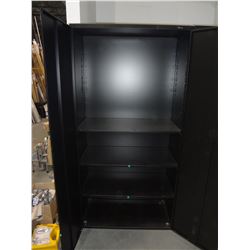 Black Utility Storage Cabinet With Keys