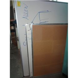 2 White Boards and 1 Cork Board