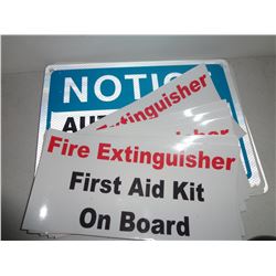 Lot of 10 Safety Signs