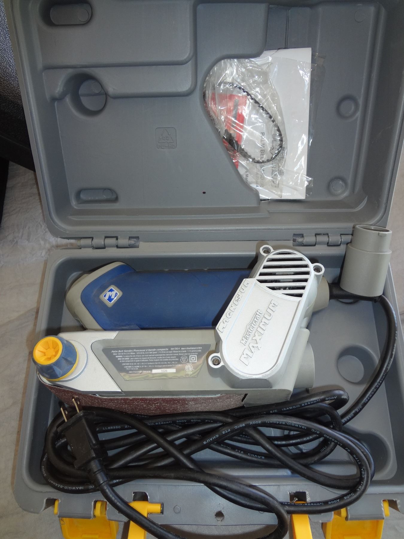 Mastercraft maximum palm belt sander