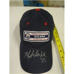 Mike Comrie, American Needle, Edmonton Oilers Hat Autographed