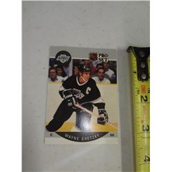 Wayne Gretzky, Pro Set hockey card. LA Kings