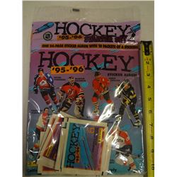 1995/96 factory sealed 56 page sticker album