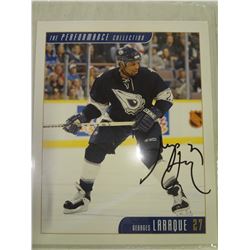 Georges Laraque autographed picture. Performance Collection