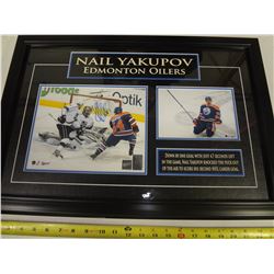 Nail Yakupov Edmonton Oilers Framed/Autographed Picture with Authenticity