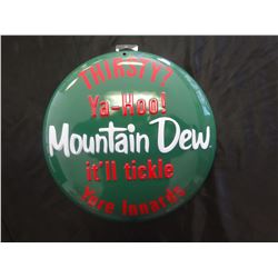 Mountain Dew button sign