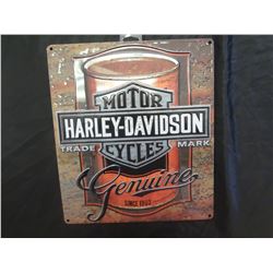 Harley Davidson can label sign