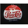 Image 1 : tin Pepsi button sign