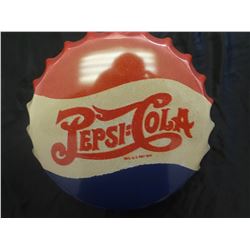 Pepsi Cola bottle cap sign