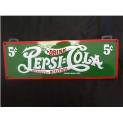 Pepsi 5 cent delicious sign