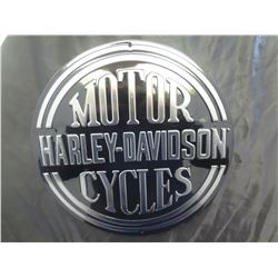 Harley Davidson Platinum disc tin sign