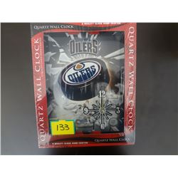 Edmotnon Oilers Quartz Clock