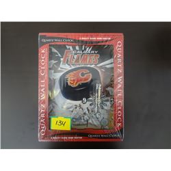 Calgary Flames Quartz Cloxk