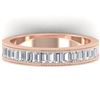 1 CTW Baguette VS/SI Diamond Art Deco Eternity Band 14K Rose Gold - REF-107Y3K - 30316
