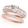 2.75 CTW Certified VS/SI Diamond 2Pc Set Solitaire Wedding 14K Rose Gold - REF-397A5X - 32097