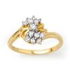 0.25 CTW Certified VS/SI Diamond Ring 10K Yellow Gold - REF-23M3H - 13771