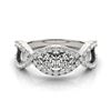 1.01 CTW Certified VS/SI Diamond 2 Stone 2 Stone Ring 18K White Gold - REF-147F6N - 28221