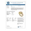 Image 3 : 1.01 CTW VS/SI Diamond Solitaire Art Deco 3 Stone Ring 18K Yellow Gold - REF-200F2N - 36883