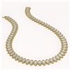 Image 2 : 47.12 CTW Marquise Diamond Designer Necklace 18K Yellow Gold - REF-8739Y5K - 42832