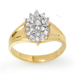 0.25 CTW Certified VS/SI Diamond Ring 10K Yellow Gold - REF-24F8N - 13391