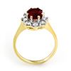 Image 2 : 2.35 CTW Ruby & Diamond Ring 10K Yellow Gold - REF-70M9H - 13633