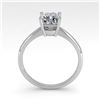 Image 4 : 1.01 CTW Cushion Cut VS/SI Diamond Engagement Designer Ring 18K White Gold - REF-285W2F - 32427